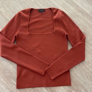 Burnt Orange square neck sweater